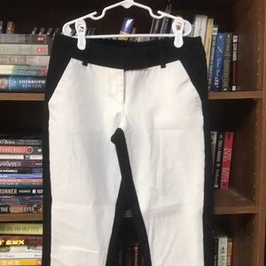 Contrasting Black/white pants